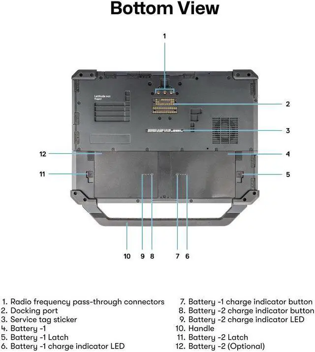 Alt view image 6 of 7 - DELL Latitude 5420 Rugged, Laptop, A-Grade, 14" FHD Touch, Intel i5, 4G LTE, Webcam, Backlit Keyboard, Windows 11 Pro, 16GB, 1TB SSD