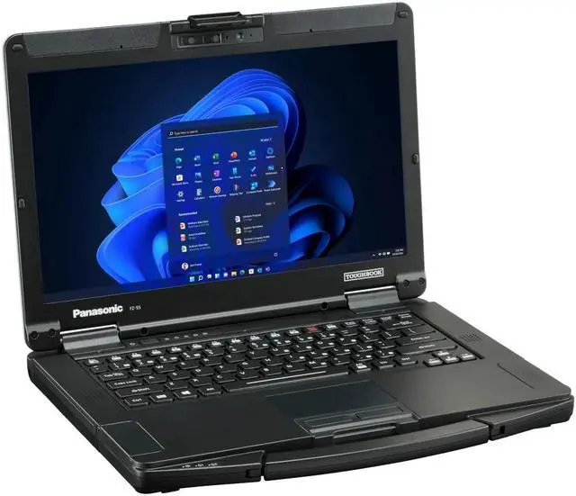 Alt view image 2 of 7 - Panasonic Toughbook FZ-55 MK1 Rugged Laptop Intel Core i5 14" FHD Touchscreen 16GB/512GB SSD Infrared Webcam Dual Pass USB-C Windows 11 Pro