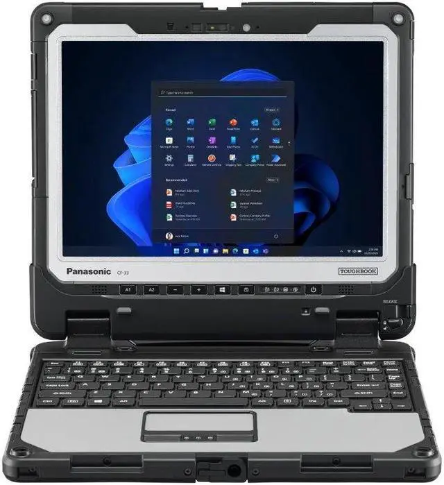 Main image of Panasonic Toughbook CF-33, Fully-Rugged 2-in-1 Laptop, 12" QHD, Intel Core i5-7300U, 16GB, 512GB SSD, 4G LTE, Barcode Reader, Windows 11 Pro