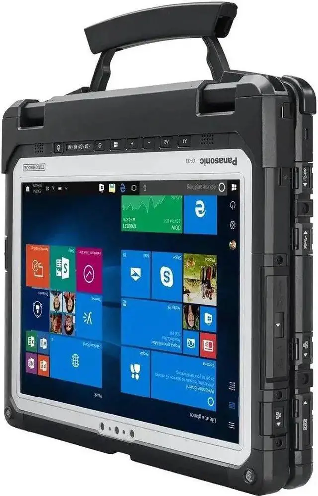 Alt view image 4 of 7 - Panasonic Toughbook 33, Fully Rugged 2-in-1 Laptop, Intel Core i5-6300U, 12" QHD, Backlit Keyboard, 4G LTE, Contactless Smart Card Reader, 8GB, 256GB SSD, Windows 10 Pro Not Upgradeable to Win 11