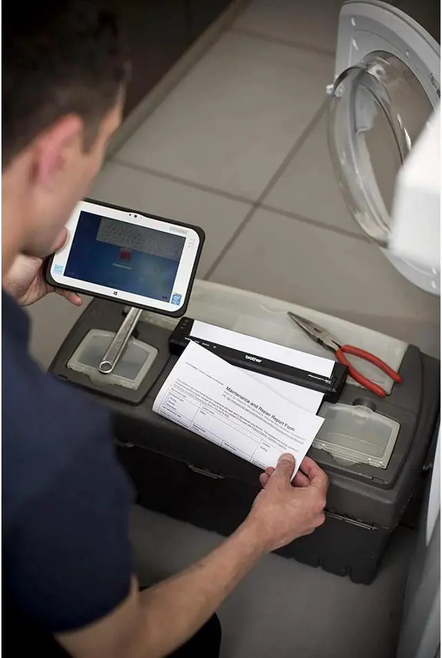 Alt view image 6 of 7 - Brother PocketJet PJ763MFi Full Page Thermal Printer | Bluetooth & USB 2.0 Connectivity | Compatible with Windows, Mac, iOS, Android, Linux