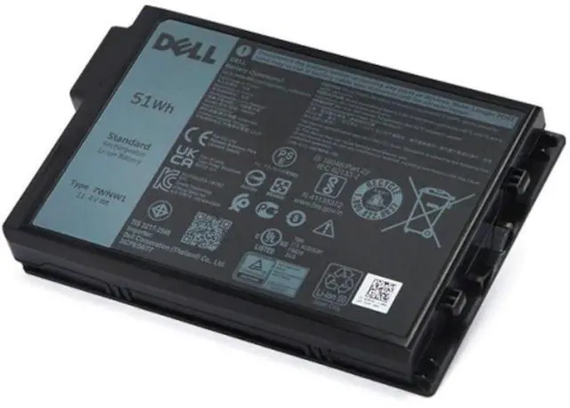 Alt view image 2 of 2 - Geniune Dell 11.4V 51WHR LI-ION BATTERY for Model: LATITUDE RUGGED 5420, 5424, 7424