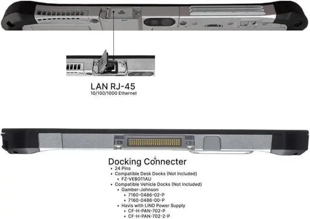 Alt view image 2 of 3 - Panasonic Toughpad FZ-G1, 10" Fully Rugged Tablet - PC, Intel Core i5-3437U, LAN, 4G LTE, Insertable Smart Card Reader, 8GB, 128GB SSD, Win10 Pro