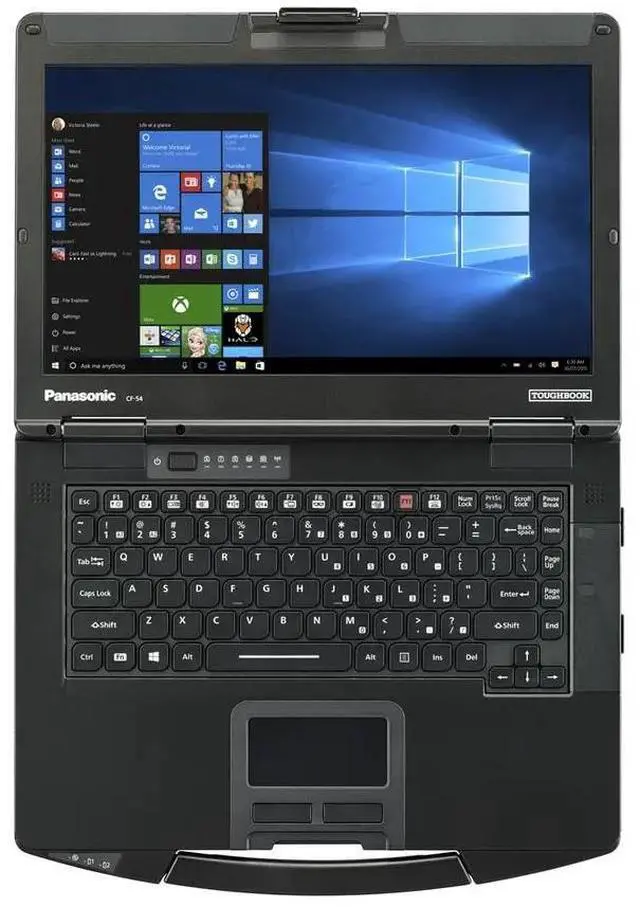 Alt view image 2 of 7 - Panasonic Toughbook CF-54 MK2, Semi-Rugged Laptop, A-Grade, 14" HD Display, Intel i5-6300U, 16GB, 512GB SSD, Windows 10 Pro Not Upgradeable to Win 11