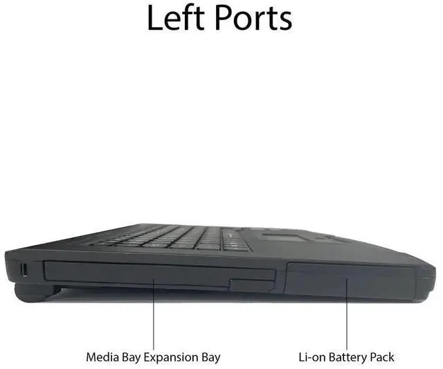 Alt view image 4 of 7 - Panasonic Toughbook 54, CF-54 MK2, Semi Rugged Laptop, A Grade, Core i5-6300U @ 2.40GHz, 14.0" HD, 512GB SSD, 16GB, Backlit Keyboard, 4G LTE, Dual Pass, Win 10 Pro Not Upgradeable to Win 11