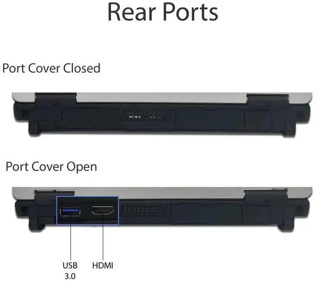 Alt view image 5 of 7 - Panasonic Toughbook 54 MK2 Semi-Rugged Laptop, A Grade, Core i5-6300U, 14" HD Display, 4G LTE, Webcam, Backlit Keyboard, 16GB, 512GB SSD, Windows 10 Pro Not Upgradeable to Win 11
