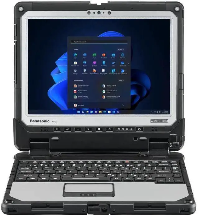 Main image of Panasonic Toughbook CF-33, Fully-Rugged 2-in-1 Laptop, 12" QHD, Intel Core i5-7300U, 16GB, 512GB SSD, 4G LTE, Barcode Reader, Windows 11 Pro