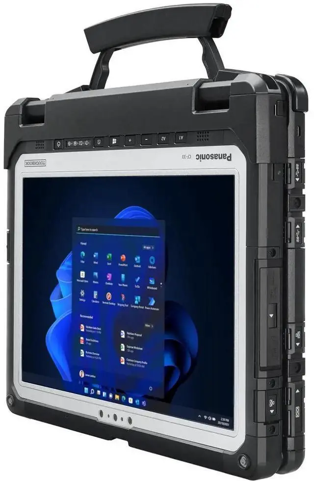 Alt view image 4 of 7 - Panasonic Toughbook CF-33, Fully-Rugged 2-in-1 Laptop, 12" QHD, Intel Core i5-7300U, 16GB, 512GB SSD, 4G LTE, Barcode Reader, Windows 11 Pro