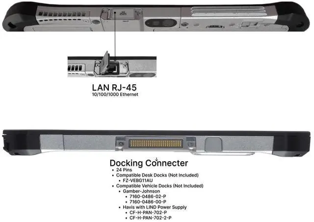 Alt view image 2 of 6 - Panasonic Toughbook G1, FZ-G1 MK1 Fully Rugged Tablet - PC 10.1" WUXGA Intel Core i5-3437U, LAN Port, 4G LTE 8GB 256GB SSD Windows 10 Pro