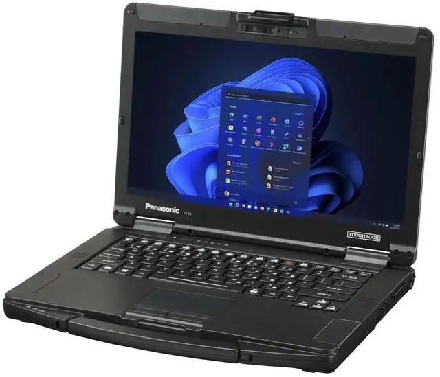 Alt view image 3 of 6 - Panasonic Toughbook 55, FZ-55 MK2, Rugged Laptop, Intel Core i5-11th Gen, 4.4GHz, 14-inch FHD, Multi-Touch Display, 16GB RAM, 512GB SSD, Wi-Fi 6, Infrared Webcam, Intel UHD Graphics, Windows 11 Pro