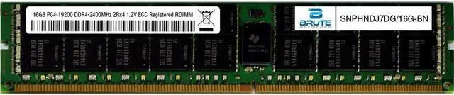 Main image of SNPHNDJ7DG/16G - Dell Compatible 16GB PC4-19200 DDR4-2400MHz 2Rx4 1.2V ECC Registered RDIMM