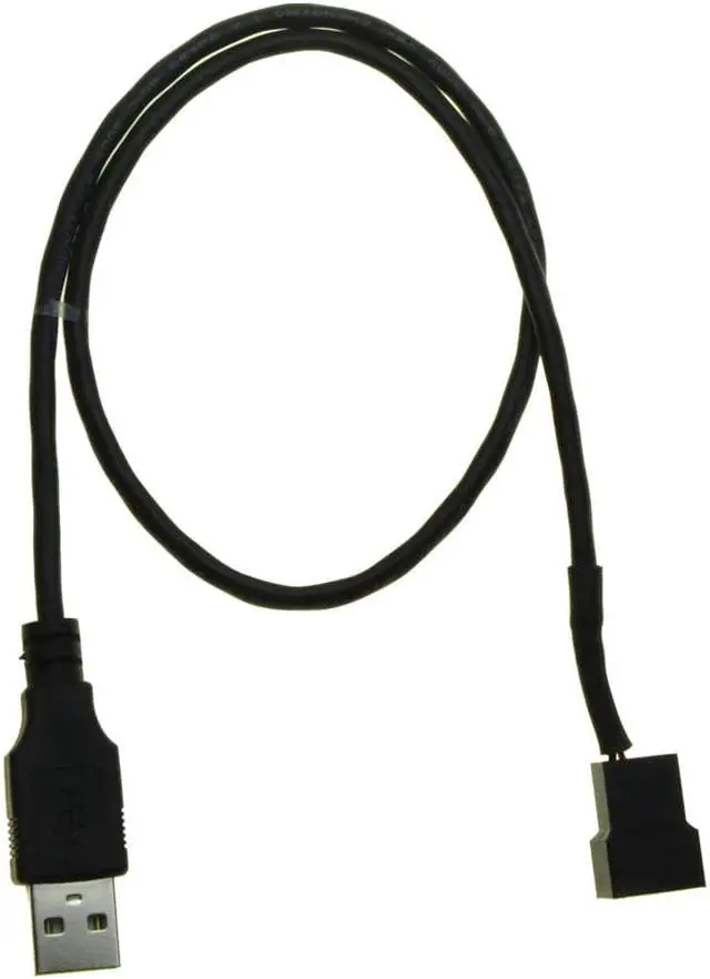 Alt view image 4 of 5 - USB to 4Pin 3Pin Female PC Fan Cooling Converter Cable USB2.0 to 3 Pin Male Connector PC external 5V fan Power supply Cable