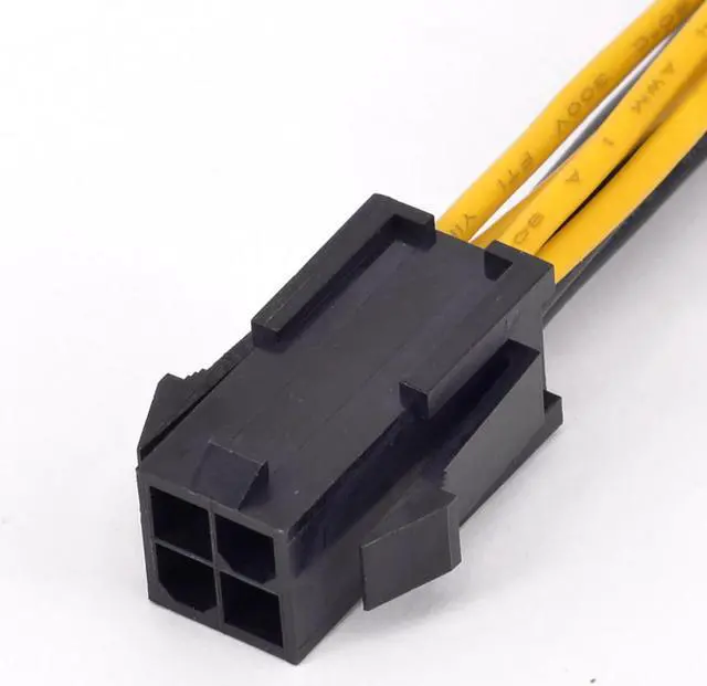 Alt view image 4 of 6 - 4Pin CPU Power supply Extension Cord Cable 18 AWG Y Splitter ATX 12V P4 Power Port Female 1 to 2 Female Connector Cable 20cm
