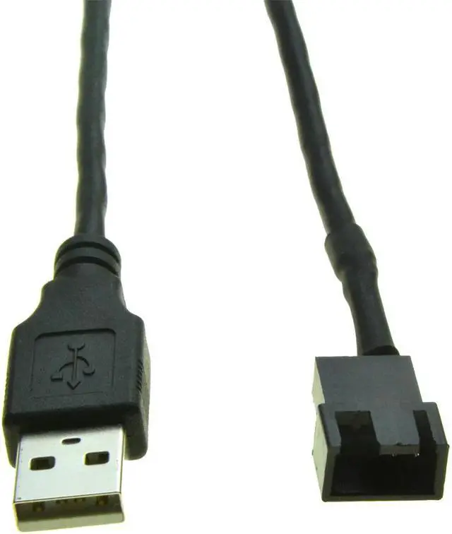 Main image of USB to 4Pin 3Pin Female PC Fan Cooling Converter Cable USB2.0 to 3 Pin Male Connector PC external 5V fan Power supply Cable
