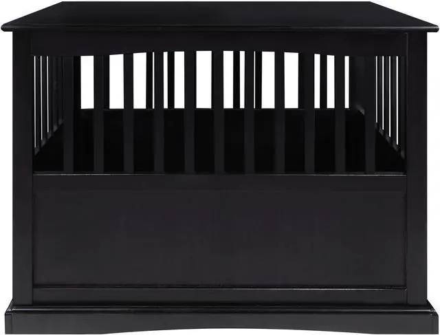 Alt view image 4 of 14 - Casual Home 600-22 Pet Crate End Table, Black