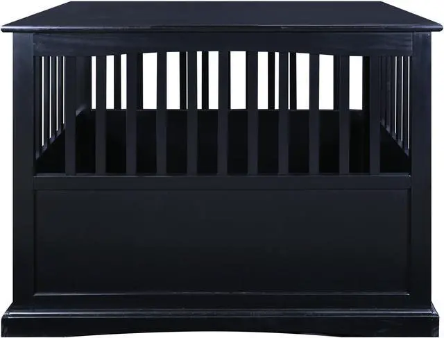 Alt view image 3 of 14 - Casual Home 600-22 Pet Crate End Table, Black