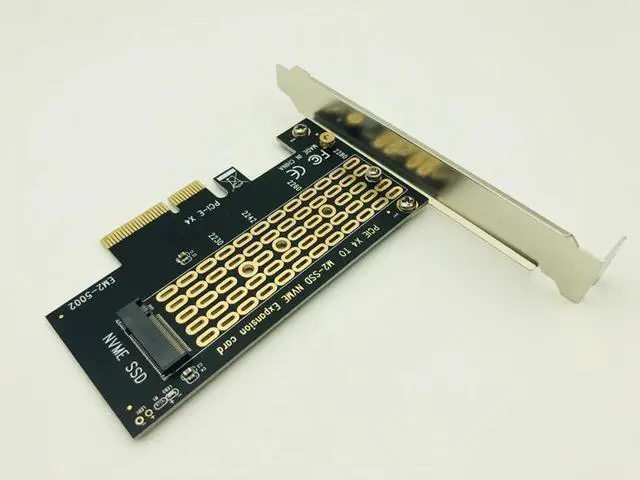 Alt view image 3 of 6 - Amify PCI E PCI Express 3.0 X4 to M.2 NVMe M KEY NGFF SSD PCIE M2 Riser Card Adapter Support 2230 2242 2260 2280 Size