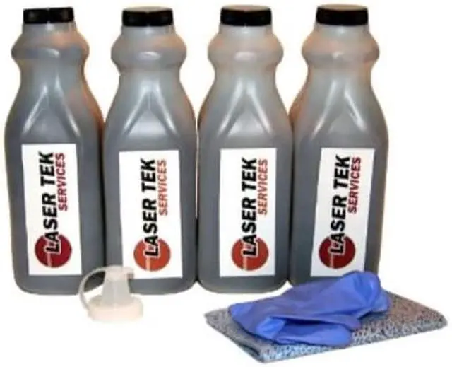 Alt view image 3 of 5 - Laser Tek Services ® 4 Pack Black Toner Refill Kit for the HP LaserJet Q5949X 49X 1320 1320n 1320nw 1320tn 3390 3392