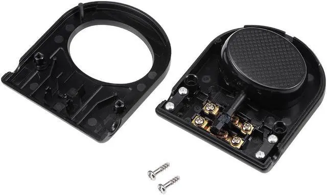 Alt view image 3 of 4 - Inline Foot Pedal Push Lamp Switch, Step-on-button Lighting Foot Control ON/Off Footswitch Black 2 Pcs