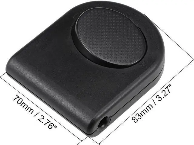 Alt view image 2 of 4 - Inline Foot Pedal Push Lamp Switch, Step-on-button Lighting Foot Control ON/Off Footswitch Black 2 Pcs