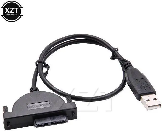Main image of USB 2.0 to Mini Sata II 7+6 13Pin Adapter for Laptop CD/DVD ROM Slimline Drive Converter Cable Screws steady style 1PCS