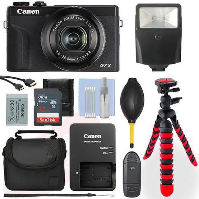 Alt view image 2 of 7 - Canon PowerShot G7X Mark III Digital Camera Black+ 32GB Deluxe Accessory Package