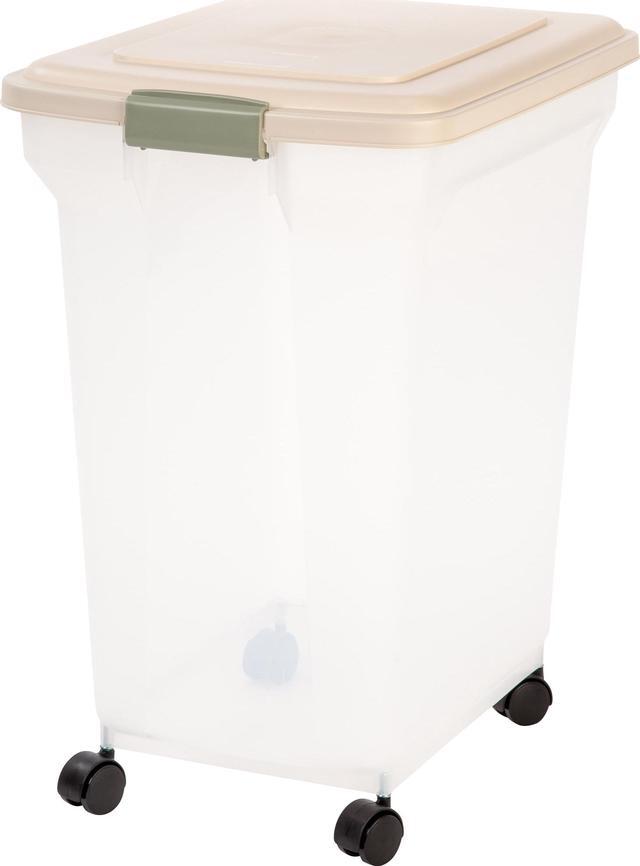 Main image of IRIS Premium Airtight Pet Food Storage Container, 67-Quart, Almond