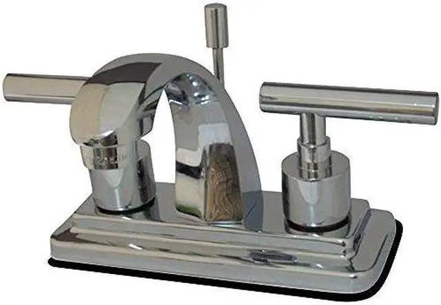 Alt view image 3 of 4 - Kingston Brass KS4641CML Two Handle 4 in. Centerset Lavatory Faucet with Brass Pop-up