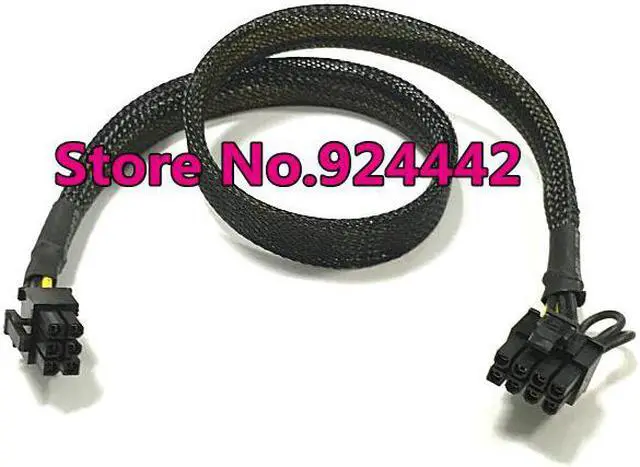 Main image of 1PCS PCI Express 6 pin to 8 pin ( 6Pin + 2 Pin) Power Adapter Cable 6pin to 8pin PCIe Power Supply cable cover net 18AWG Wire