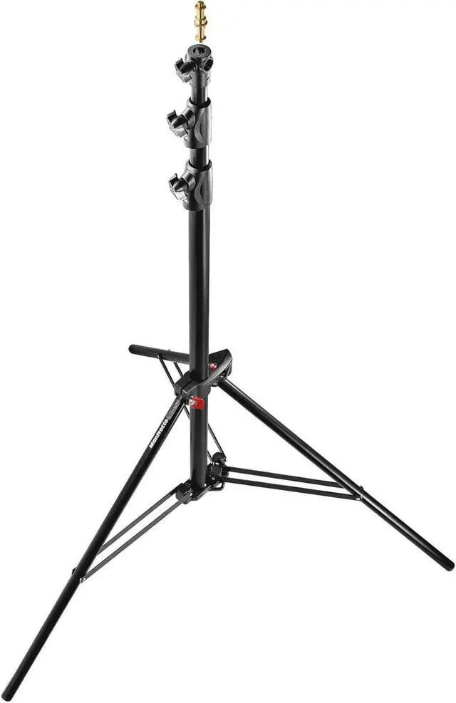Alt view image 12 of 13 - Manfrotto 1005BAC 107" Air Cushioned Aluminum Ranker Light Stand with 3-Sections & 2 Risers, Black