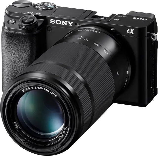 Alt view image 7 of 20 - Sony Alpha a6100 Mirrorless Digital Camera with 16-50mm and 55-210mm Lenses