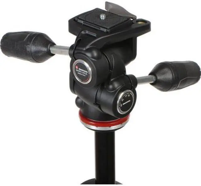Alt view image 16 of 20 - Manfrotto MK290DUA3-3WUS 290 Dual Aluminum Tripod Kit w/3 Way Pan & Tilt Head
