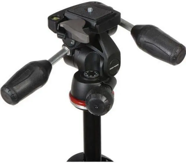 Alt view image 17 of 20 - Manfrotto MK290DUA3-3WUS 290 Dual Aluminum Tripod Kit w/3 Way Pan & Tilt Head