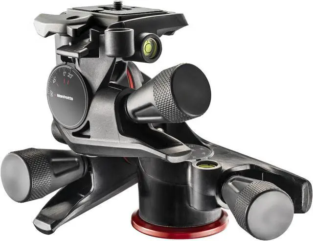 Alt view image 20 of 20 - Manfrotto XPRO Geared Three-Way Pan/Tilt Quick Release Tripod Head