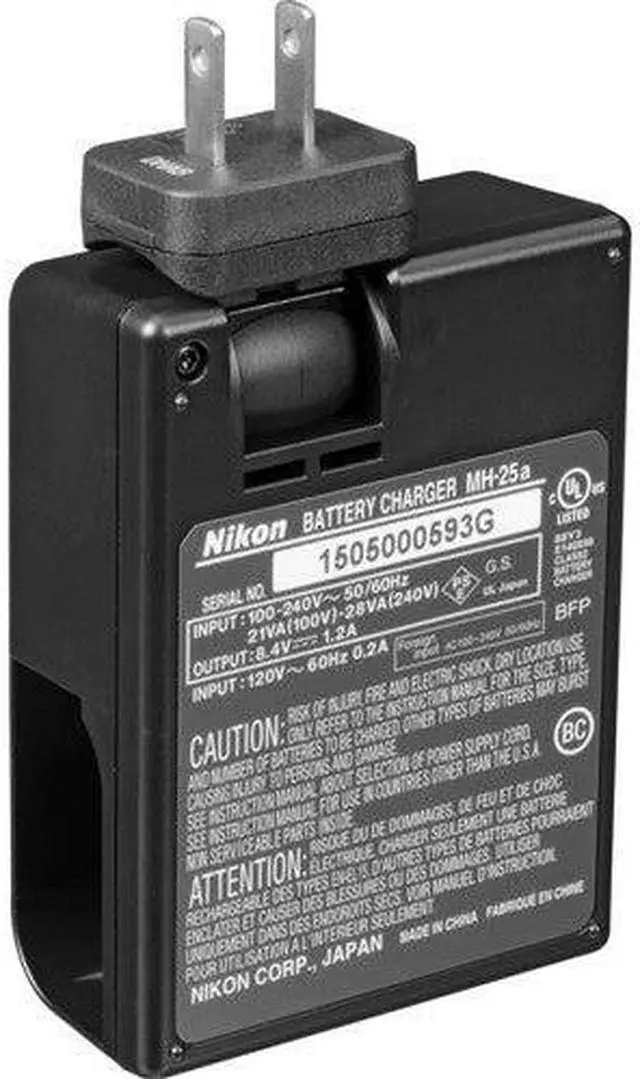 Alt view image 4 of 6 - Nikon MH-25A Battery Charger- EN-EL15 Li-Ion Battery 27148