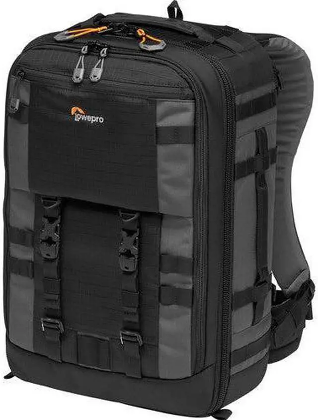 Alt view image 7 of 20 - Lowepro Pro Trekker BP 350 AW II Backpack for Pro CSC/STD DSLR, Black/Dark Gray