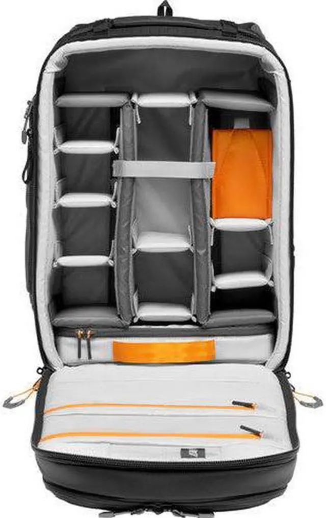 Alt view image 9 of 20 - Lowepro Pro Trekker BP 350 AW II Backpack for Pro CSC/STD DSLR, Black/Dark Gray
