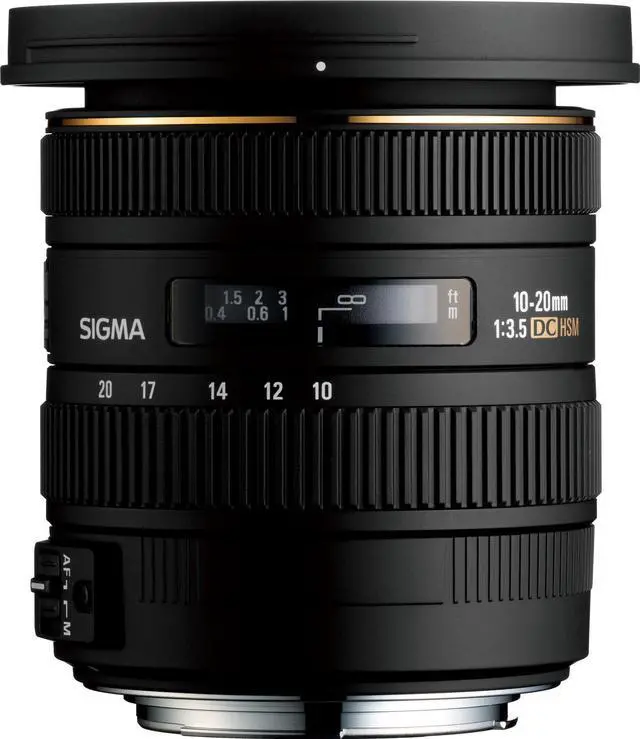 Alt view image 8 of 12 - Sigma 10-20mm f/3.5 EX DC HSM Lens for Nikon F (202306) with FLD Filter, CPL Filter, UV Filter - Close Up Filter Kit and