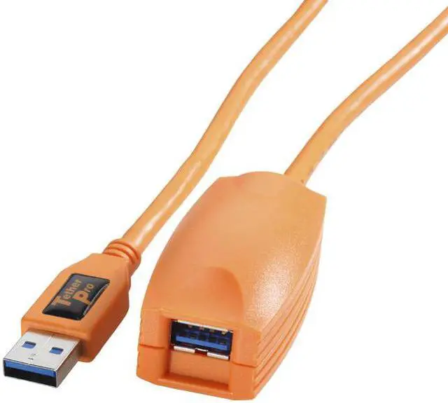 Alt view image 2 of 6 - Tether Tools 16 Ft TetherPro USB 3.0 Active Extension Cable (Hi-Visibility Oran