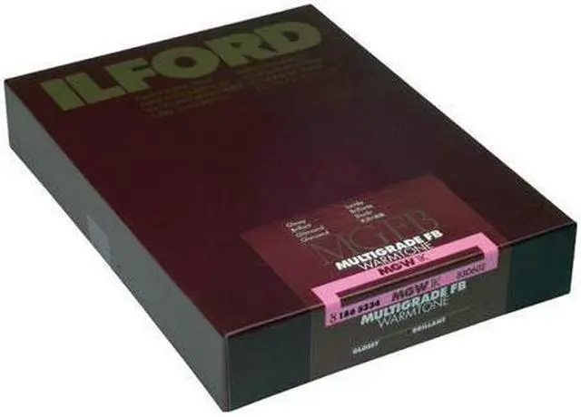 Main image of Ilford Multigrade FB Warmtone VC Variable Contrast B & W Enlarging Paper - 5x7"-100 Sheets - Glossy Surface