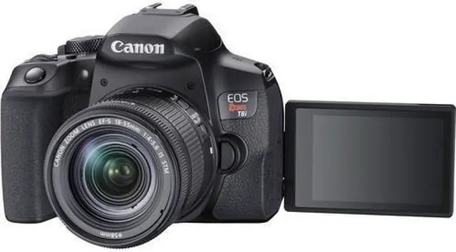 Alt view image 5 of 20 - Canon EOS Rebel T8i DSLR Camera with 18-55mm Lens