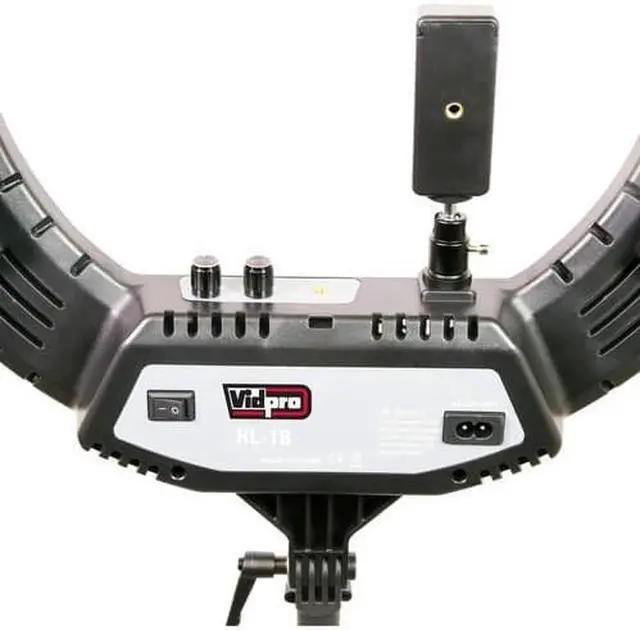 Alt view image 7 of 20 - Vidpro RL-18 LED 18 Inch Ring Light Kit with Stand and Case