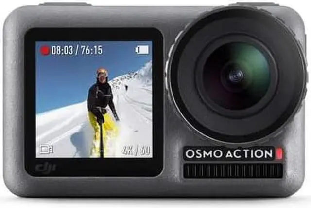 Alt view image 6 of 20 - DJI OSMO ACTION Cam Digital Camera with 2 displays 11m waterproof 4K HDR-Video 12MP 145 Angle Black