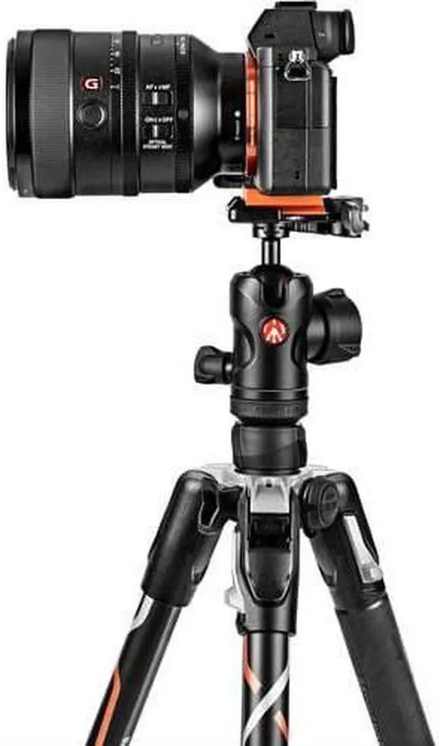 Alt view image 13 of 20 - Manfrotto Befree Advanced Travel l Aluminum Tripod with 494 Ball Head (Lever Locks, Sony Alpha Edition) MKBFRLA-BHUS