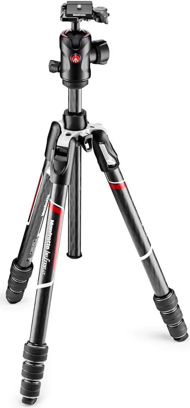 Alt view image 17 of 20 - Manfrotto Befree GT Travel Carbon Fiber  Tripod with 496 Ball Head (Black)