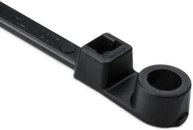 Alt view image 3 of 4 - HellermannTyton - Cable Tie,Mount Hole,8" x 3/16",Black,50 lb./100pk