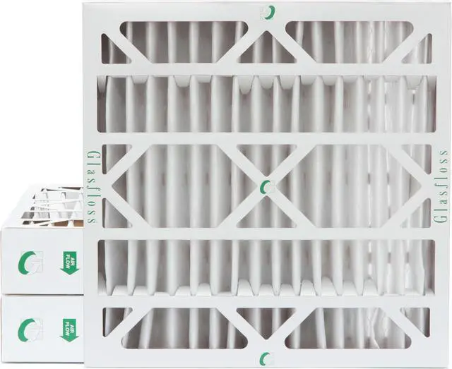 Main image of Glasfloss ZL 20x20x4 MERV 10 Pleated 4 Inch Air Filters. Box of 3. Actual Size: 19-1/2 x 19-1/2 x 3-3/4