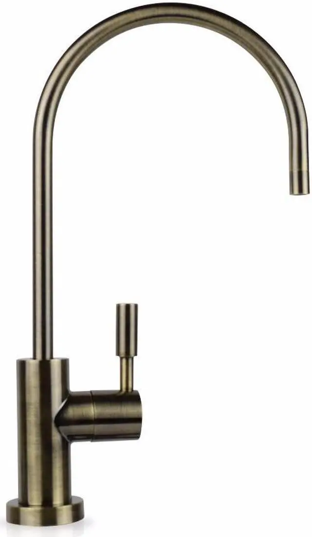 Alt view image 4 of 5 - Hydronix LF-EC25-AB Modern Ceramic RO Reverse Osmosis or Filtered Water Faucet,  Antique Brass