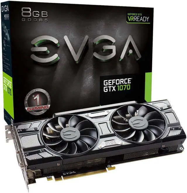 Alt view image 7 of 7 - EVGA GeForce GTX 1070 GAMING, 08G-P4-5171-KR, 8GB GDDR5, ACX 3.0 Black Edition