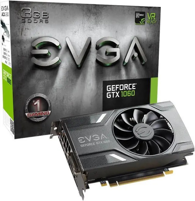 Alt view image 7 of 7 - EVGA GeForce GTX 1060 GAMING, 3GB GDDR5, ACX 2.0 (Single Fan), 03G-P4-6160-KR